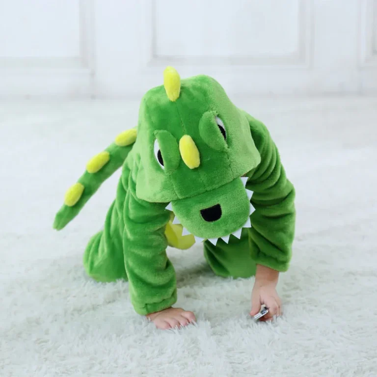 Pijama Infantil Dino – Kigurumi Verde