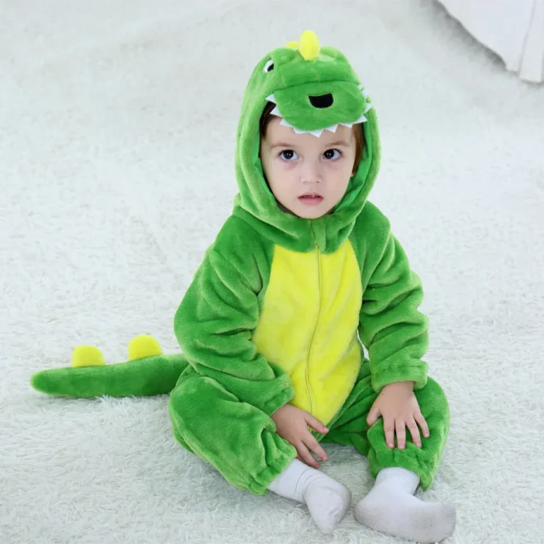 Pijama Infantil Dino – Kigurumi Verde