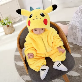 Pijama Infantil Pikachu – Kigurumi Pokémon Amarelo