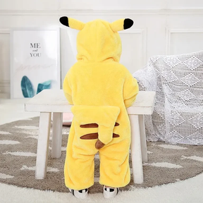 Pijama Infantil Pikachu – Kigurumi Pokémon Amarelo