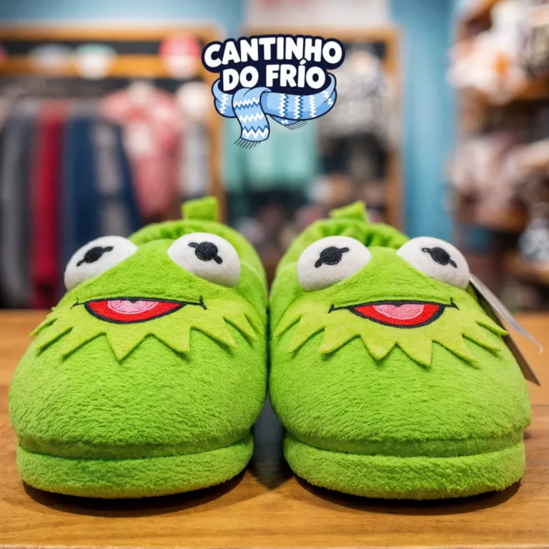 Pantufa 3D – Caco o Sapo Divertido