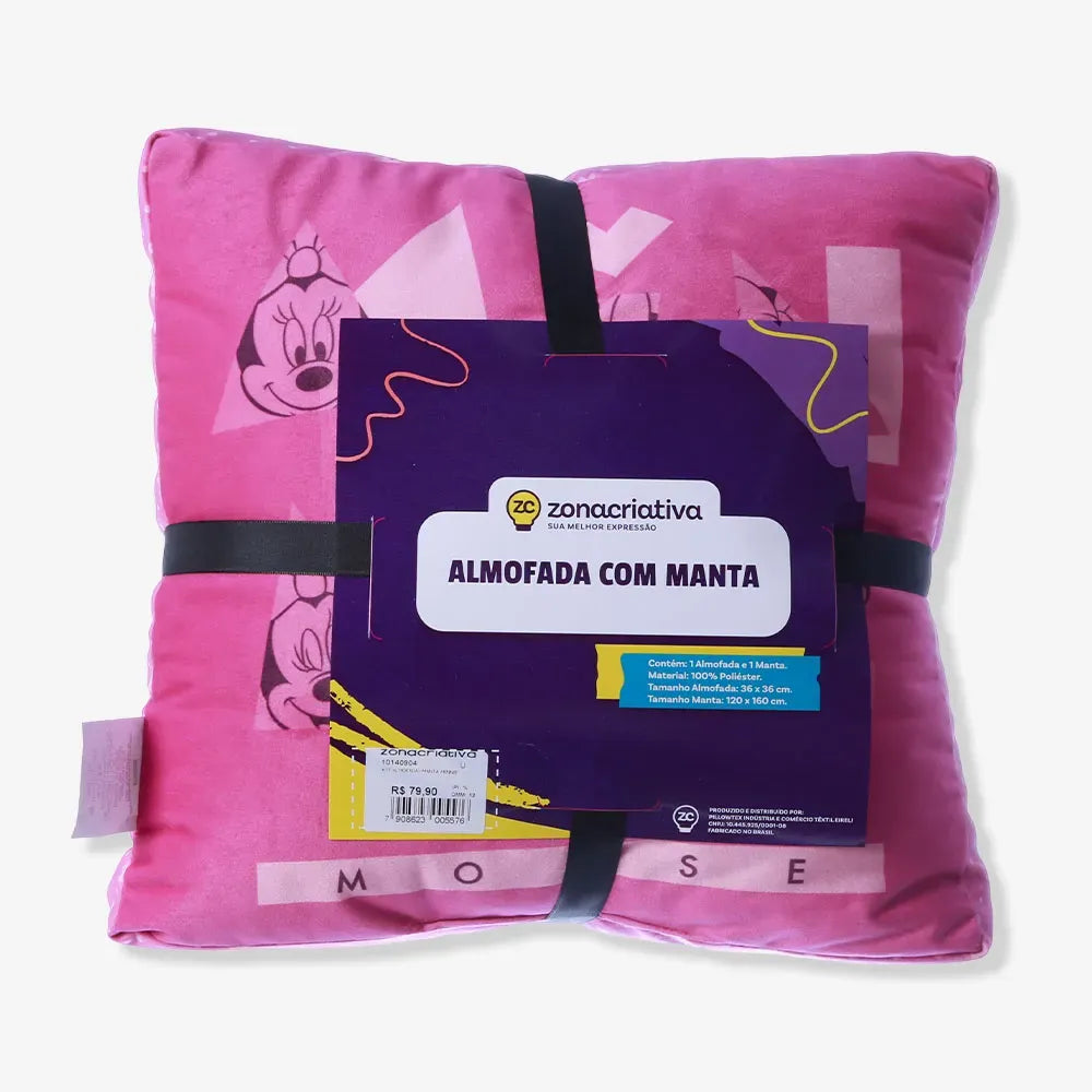 Almofada com Manta Minnie