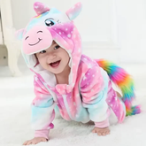 Pijama Infantil Unicórnio – Kigurumi Arco Iris