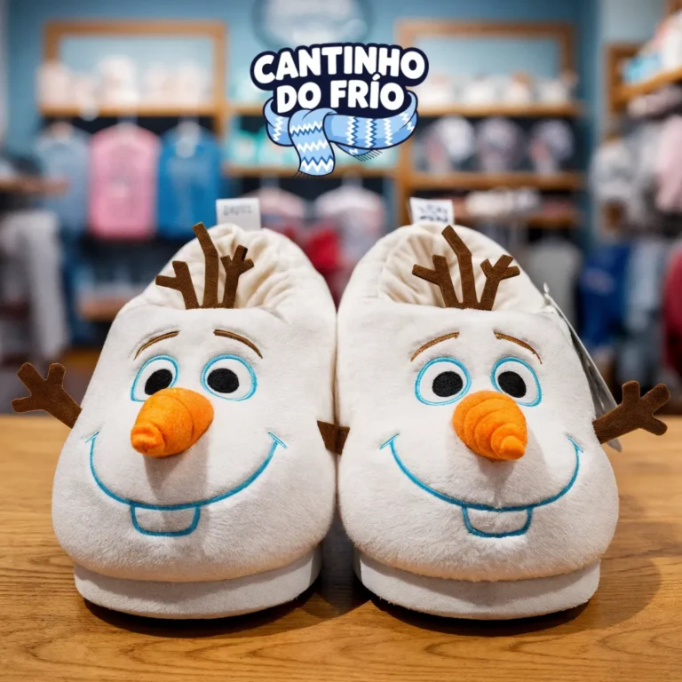 Pantufa 3D – Olaf Neve Fofinha