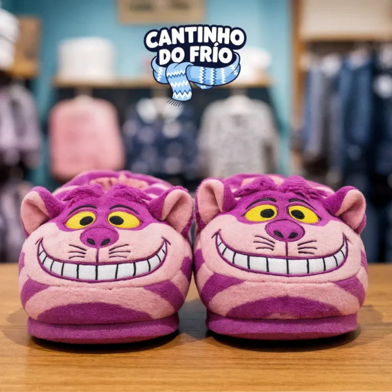 Pantufa 3D – Gato Risonho Wonderland