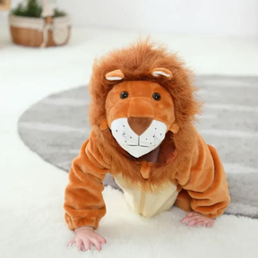 Pijama Infantil Leão Rei – Kigurumi Premium Dourado