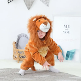 Pijama Infantil Leão Rei – Kigurumi Premium Dourado